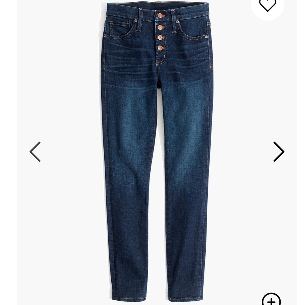 🤩 Madewell 9” High Rise Skinny Hayes Wash 24p
